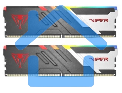 Оперативная память Patriot Viper Venom, DDR5, 32Gb (2x16Gb), 7400MHz, CL36, DIMM, с радиаторами, RGb, черный