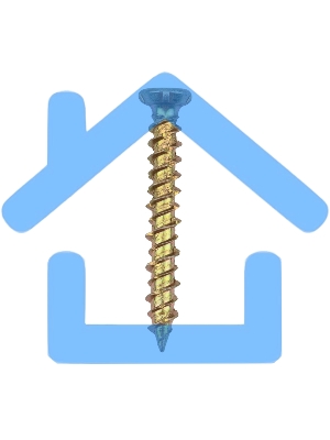 Шуруп по бетону KRANZ 7.5х52, короб (1 400 шт)
