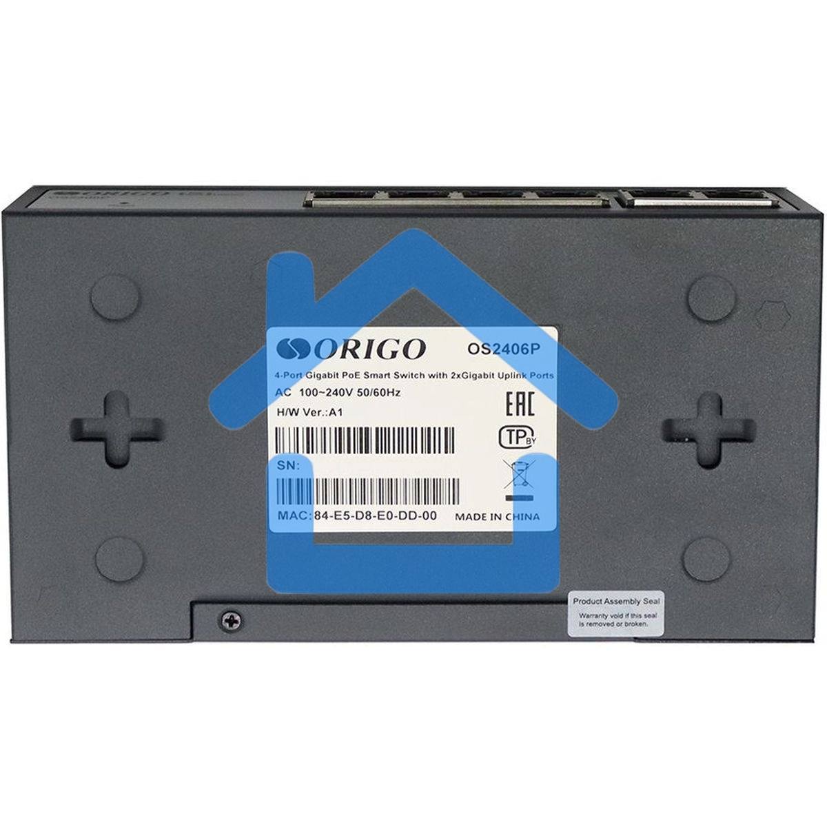 Коммутатор Smart Managed L2 PoE Switch 4 x 1000Base-T PoE+, 2 x 1000Base-T, PoE-60W budget