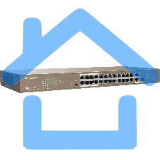 Коммутатор IP-COM F1126P-24-250W PoE неуправляемый 26-Ports 10/100 Mbps Base-TX + 1-Port 1000 Base-X SFP / 24-Ports PoE (PoE бюджет 230W)