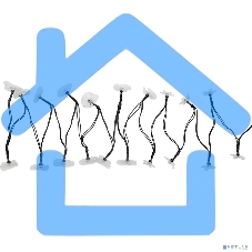 Каскад Lamper Ночной букет LED 4 м с выносной солнечной панелью 2 м и аккумулятором, теплое белое свечение