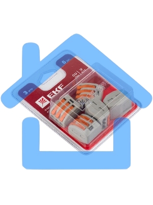 Клемма СМК 222-413 (блист.5шт) EKF plc-smk-413b
