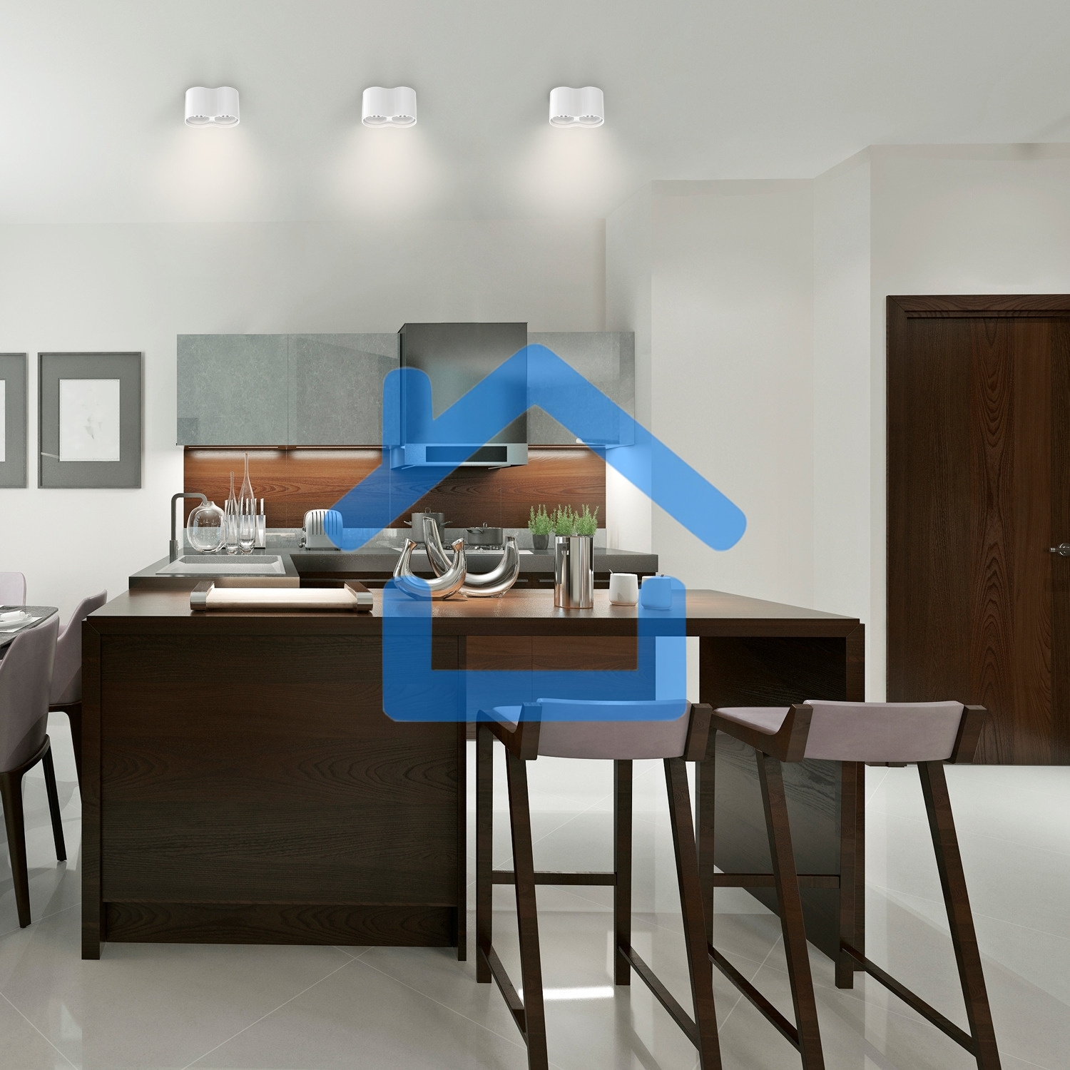 Светильник Gauss Overhead HD032 потолоч. 24Вт 3000K цв.св.:белый теплый белый