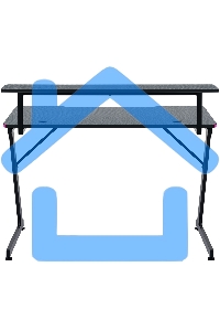 Стол игровой Defender Adamant полка,подвесы,черный,МДФ,RGB