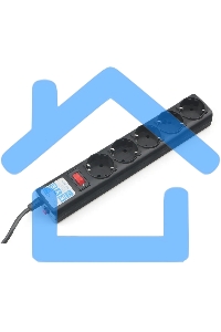 Сетевой фильтр Powercube SPG5-С5 5м (5 розеток) черный (коробка)