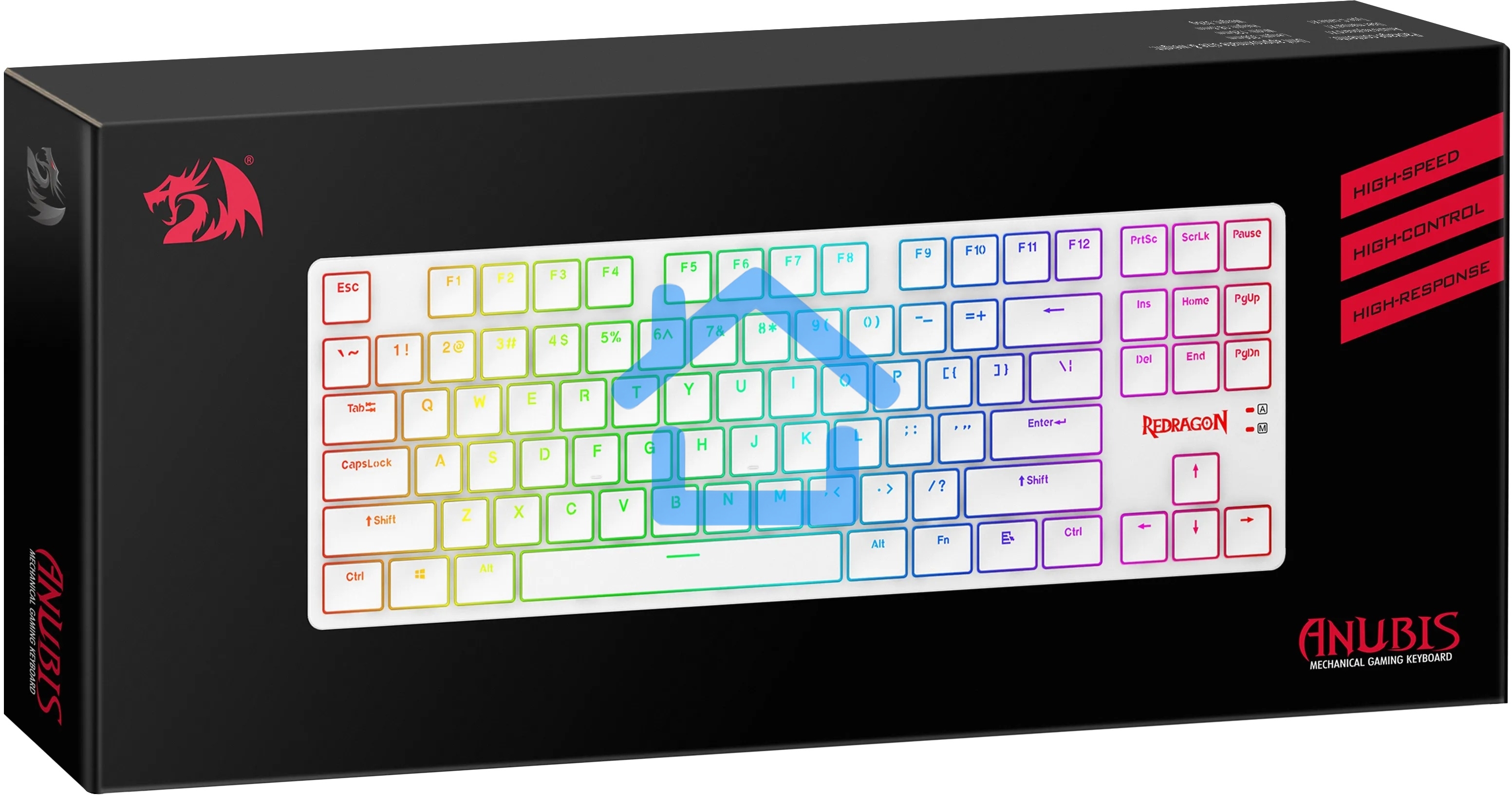Клавиатура Redragon Anubis беспроводная, USB, Bluetooth/Радиоканал, белый