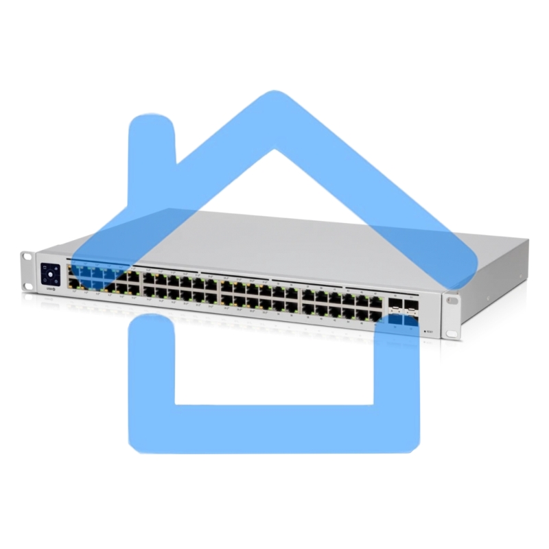 Коммутатор Ubiquiti UniFi USW-48-POE 4SFP 600W управляемый