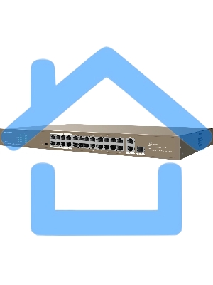 Коммутатор IP-COM F1126P-24-250W PoE неуправляемый 26-Ports 10/100 Mbps Base-TX + 1-Port 1000 Base-X SFP / 24-Ports PoE (PoE бюджет 230W)