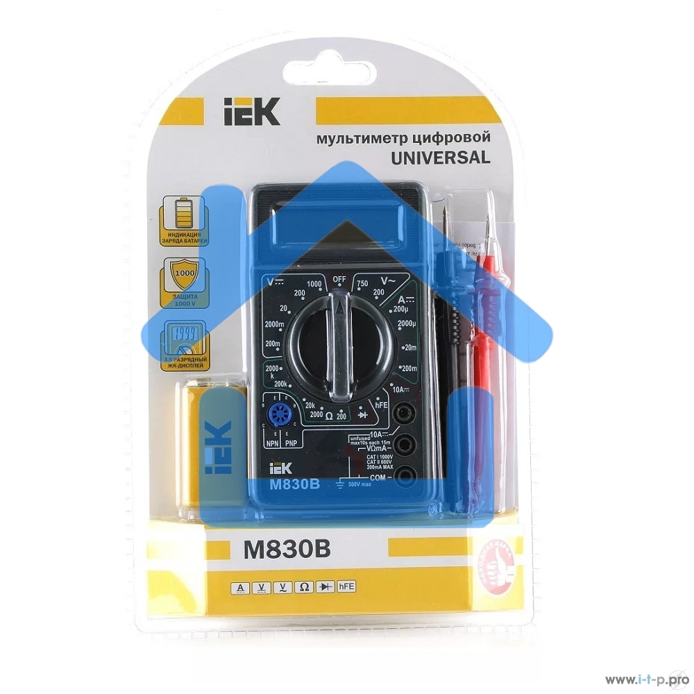 Мультиметр Iek TMD-2B-830 цифровойUniversal M830B IEK