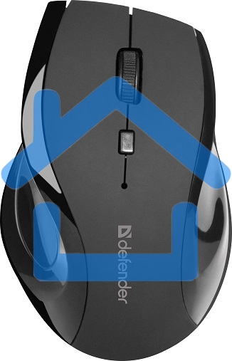 Мышь беспроводная Defender Accura MM-295 черный, 1600 dpi, радиоканал, USB, кнопки - 6