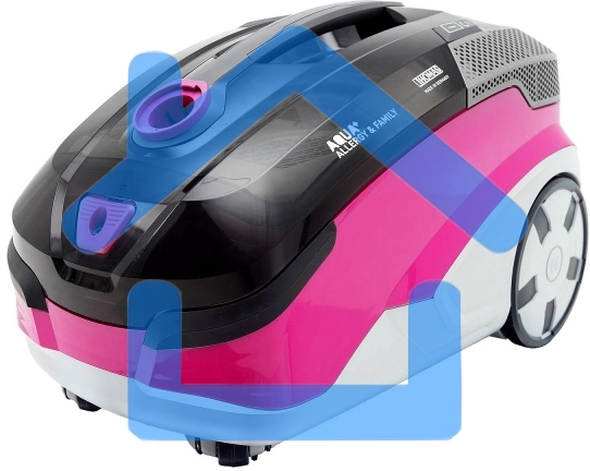 Моющий пылесос Thomas ALLERGY&FAMILY розовый/серый, 325/1700 Вт, уборка влажная/сухая/сбор жидкости, пылесборник мешок/контейнер 6 л