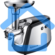 Мясорубка электрическая Sakura SA-6407, 1500 Вт, с функцией реверса, насадками кеббе, для приготовления сосисок и тремя дисками в комплекте. Материал корпуса: пластик. Материал лотка: металл. Мясорубка электрическая Sakura SA-6407, 1500 Вт, с функцией реверса, насадками кеббе, для приготовления сосисок и тремя дисками в комплекте. Материал корпуса: пластик. Материал лотка: металл.