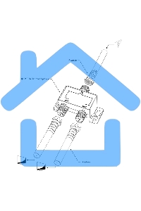 Делитель ТВ х 2 под F разъем 5-1000 МГц 05-6021 PROconnect