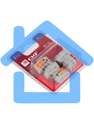 Клемма СМК 222-412 (блист.5шт) EKF plc-smk-412b