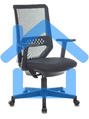 Кресло компьютерное Бюрократ MC-611N TW-01 38-418 черный, сетка/ткань, крестовина пластик