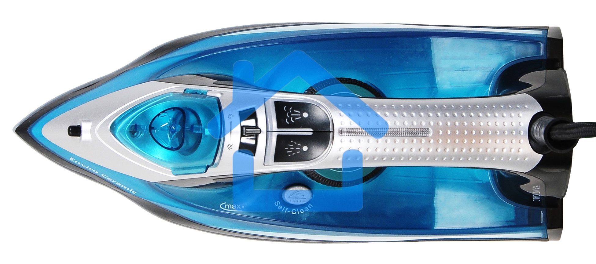 Утюг Hyundai H-SI01336 2800Вт черный/голубой