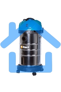 Строительный пылесос Bort BSS-1630-SmartAir 91272294 1600 Вт, вместимость 30 л, 45 л/сек, 7 кг, набор аксессуаров 7 шт