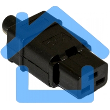 Разъемы для силового кабеля Hyperline CON-IEC320C19 Разъем IEC 60320 C19 220В 16A на кабель, контакты на винтах (плоские контакты внутри разъема), прямой