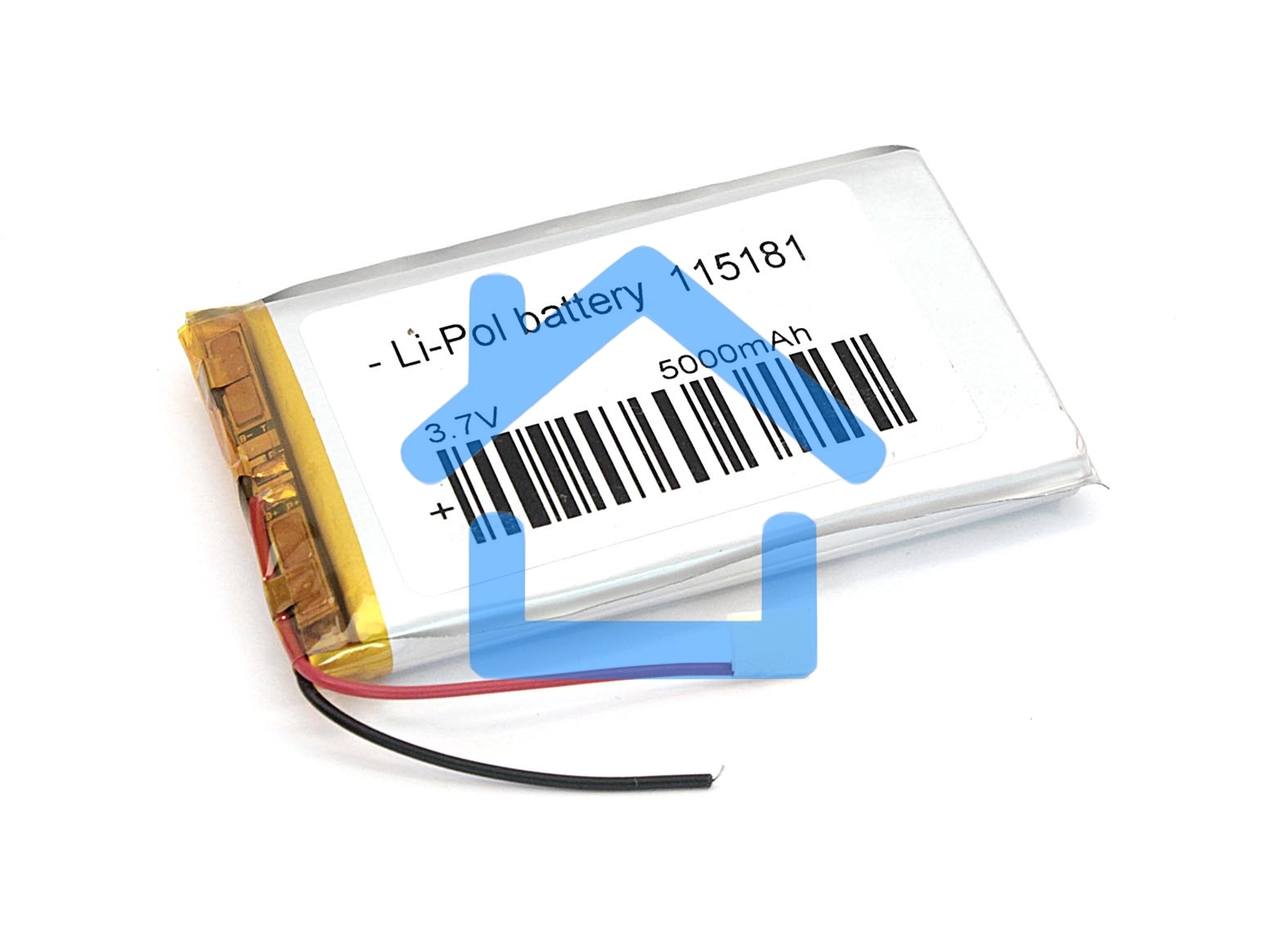 Аккумулятор Li-Pol (батарея) 11*51*81мм 2pin 3.7V/5000mAh