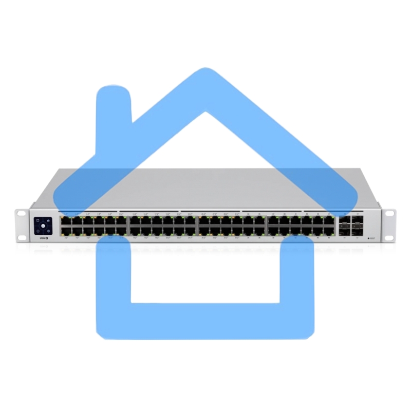 Коммутатор Ubiquiti UniFi USW-48-POE 4SFP 600W управляемый
