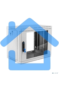 Шкаф коммутационный ЦМО (ШРН-9.350) настенный 9U 600x350мм пер.дв.стекл 200кг серый 300мм 180град.