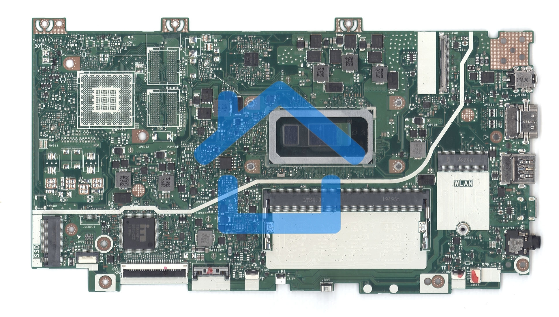 Материнская плата для Asus X412FA 4G/I5-10210U 90NB0L90-R00070