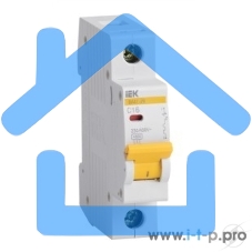 Выключатель автоматический Iek MVA20-1-008-C ВА47-29 1Р8А 4,5кА х-ка С ИЭК