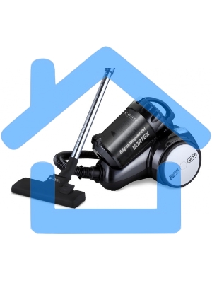 Пылесос Centek CT-2524 черный/серый, 420/2300 Вт, уборка сухая, пылесборник контейнер, 2 л