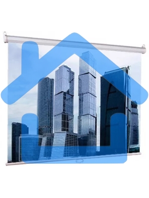 Настенный экран Lumien Eco Picture 190х300см (рабочая область 182х292 см) Matte White восьмигранный корпус, возможность потолочн./настенного крепления, уровень в комплекте, 16:10 (треугольная упаковка)