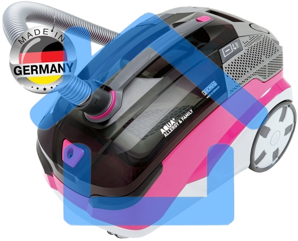 Моющий пылесос Thomas ALLERGY&FAMILY розовый/серый, 325/1700 Вт, уборка влажная/сухая/сбор жидкости, пылесборник мешок/контейнер 6 л