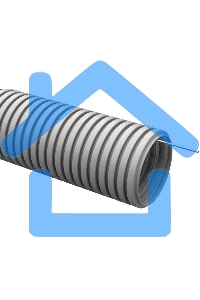 Труба гофрированная IEK ПВХ d 20 с зондом (100 м) 106381