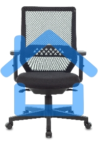 Кресло компьютерное Бюрократ MC-611N TW-01 38-418 черный, сетка/ткань, крестовина пластик