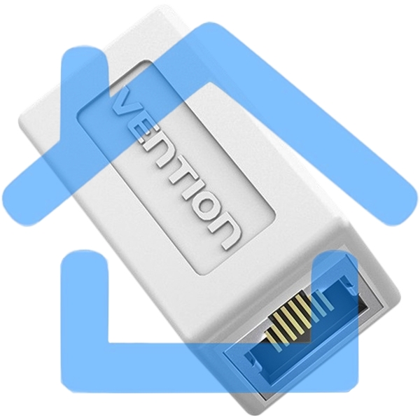Адаптер-соединитель Vention RJ45 F / RJ45 F 8p8c кат. 6 белый