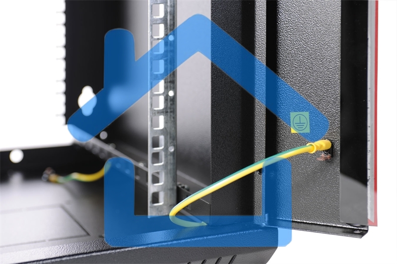 Шкаф телекомм. настенный разборный 15U (600х650) дверь стекло, черный