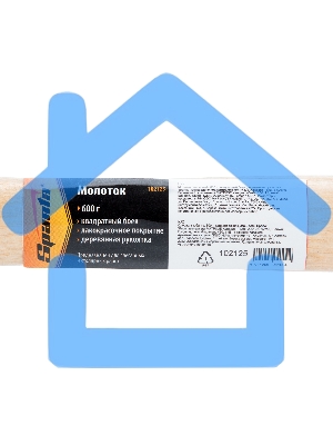 Молоток слесарный SPARTA 102125 600г квадратный боек деревянная рукоятка