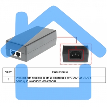 Инжектор POE Osnovo Midspan-1/650G