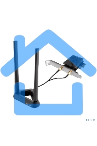 Сетевой адаптер Wi-Fi + Bluetooth Asus PCE-BE92BT BE9400 PCI Express (ант.внеш.несъем.) 2ант.