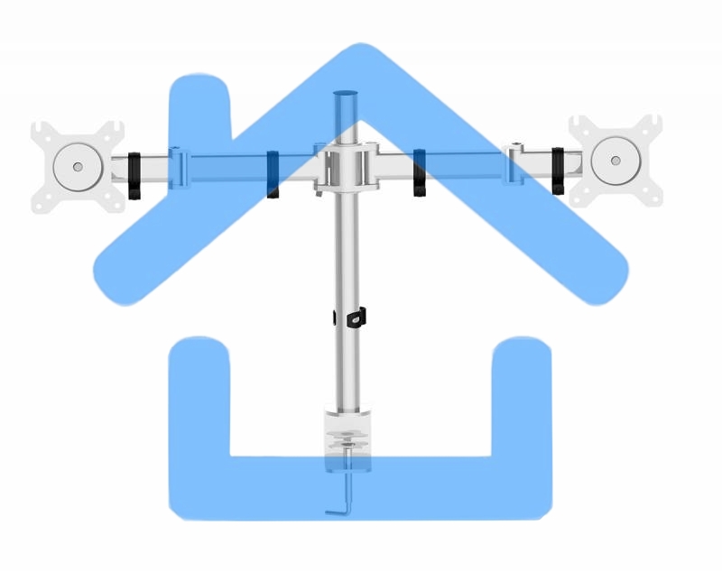 Кронштейн для мониторов Cactus CS-VM-D29-AL серебристый 13
