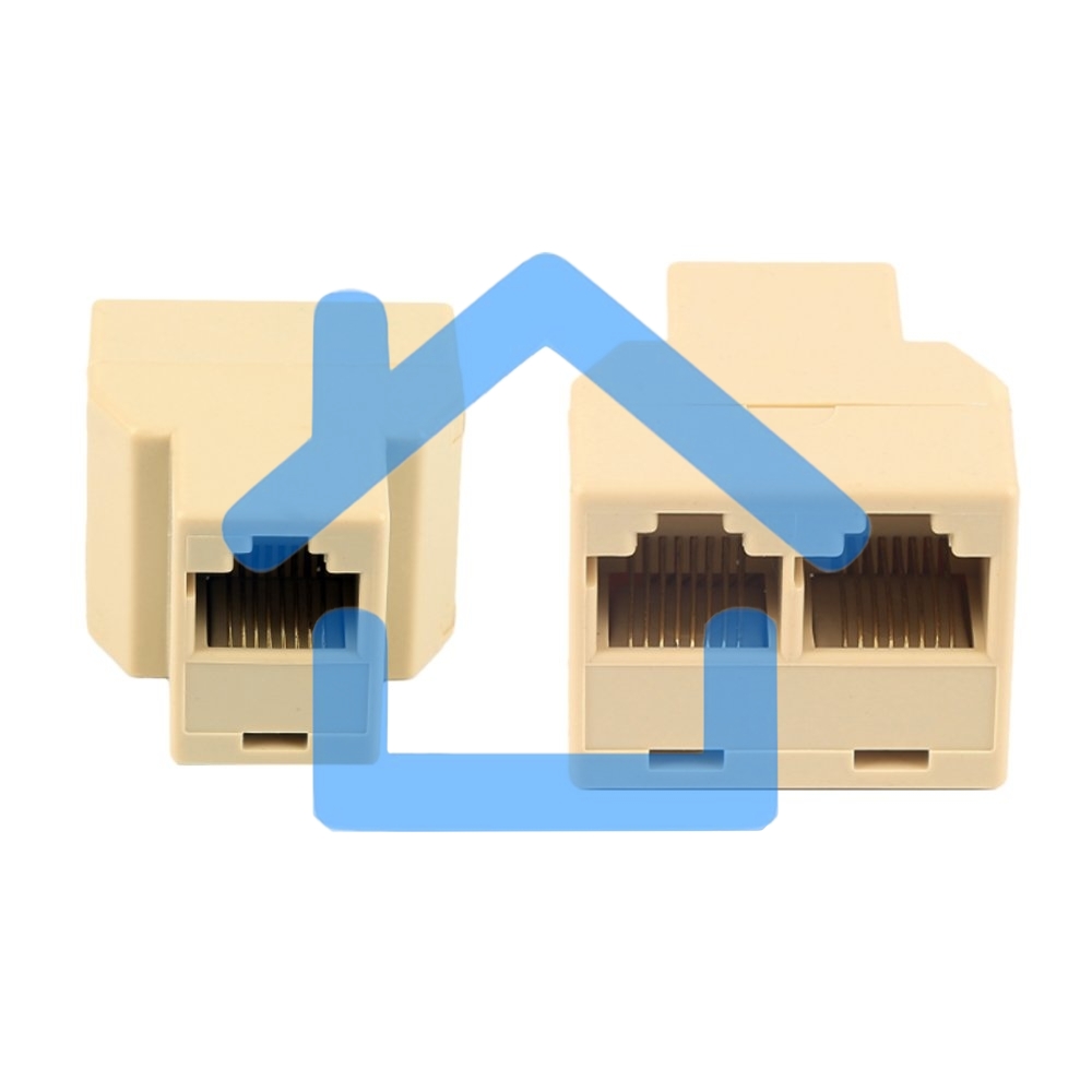 Разветвитель US-09A RJ45 8P8C (розетка) -> 2x8P8C (розетки)