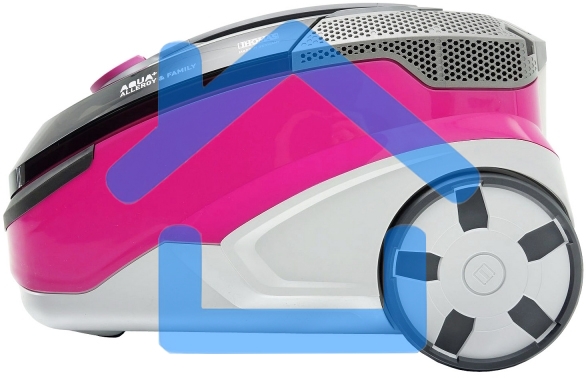 Моющий пылесос Thomas ALLERGY&FAMILY розовый/серый, 325/1700 Вт, уборка влажная/сухая/сбор жидкости, пылесборник мешок/контейнер 6 л
