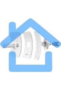 Наружная точка доступа Tp-Link CPE710 5 ГГц 867 Мбит/с 23 дБи Wi-Fi стандарта AC SMB