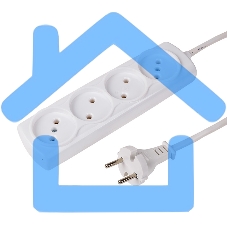 Удлинитель PROconnect OPTIMA 4 гнезда, 1.5 м, 2х0.75 мм², б/з, белый