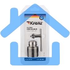 Патрон сверлильный с ключом для сверл 1.5-13.0мм 1/2-20UNF Kranz KR-92-0500