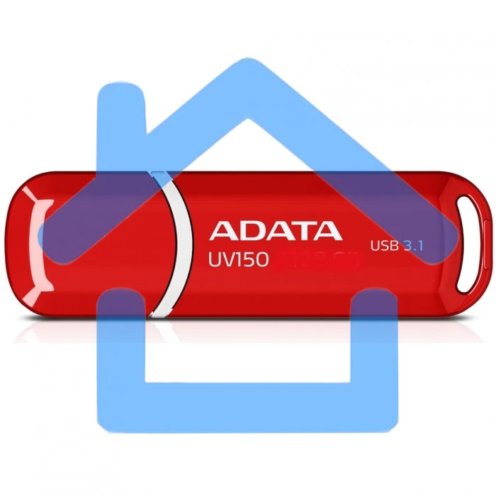 Флешка USB ADATA UV150 (AUV150-64G-RRD), 64 Gb, USB 3.0, R/W 100/30, красный