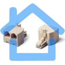 Разветвитель US-12 RJ45 8P8C (джек) -> 2x8P8C (розетки)