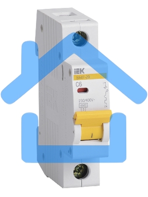Выключатель автоматический модульный 1п C 6А 4.5кА ВА47-29 ИЭК MVA20-1-006-C