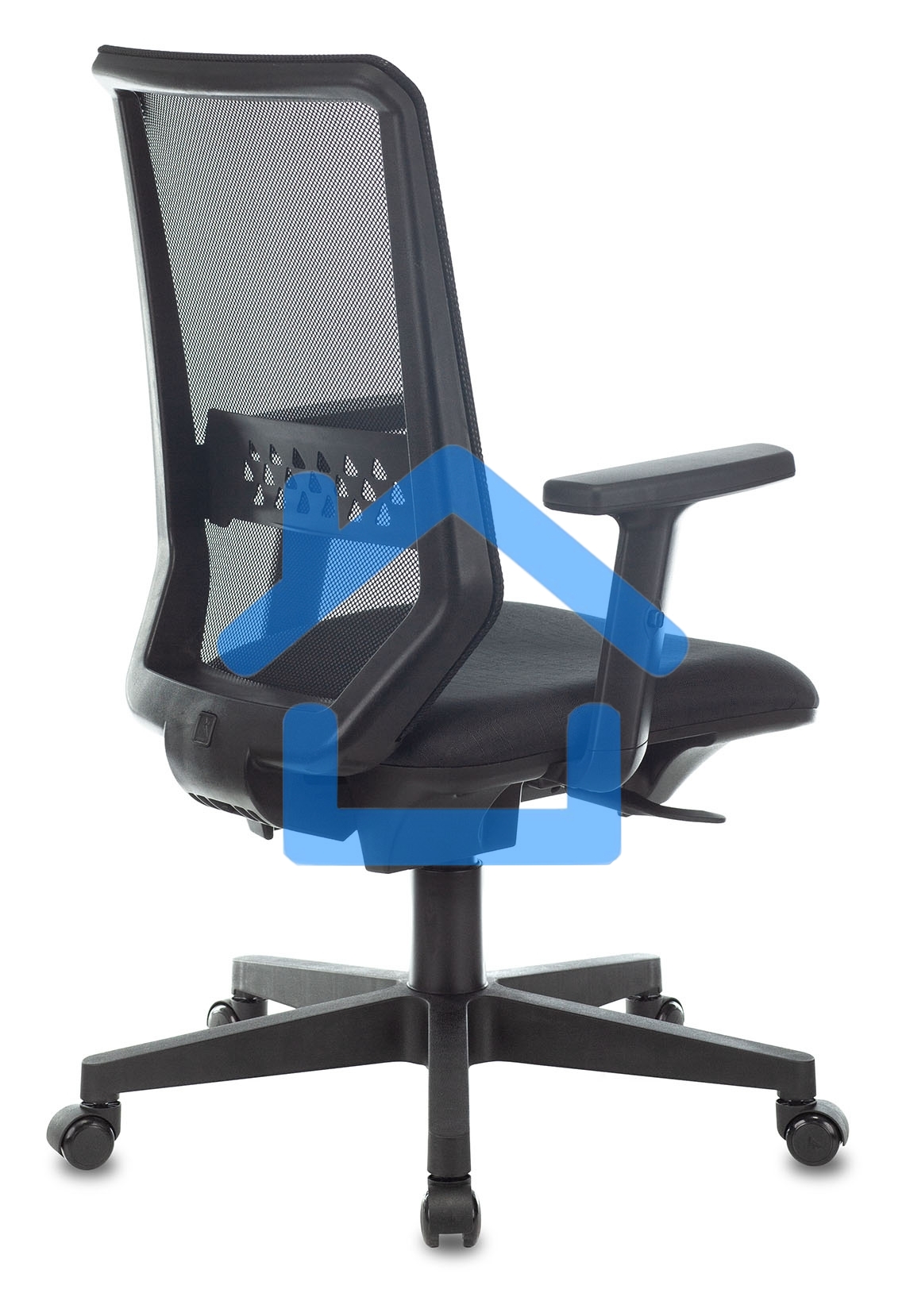 Кресло компьютерное Бюрократ MC-611N TW-01 38-418 черный, сетка/ткань, крестовина пластик