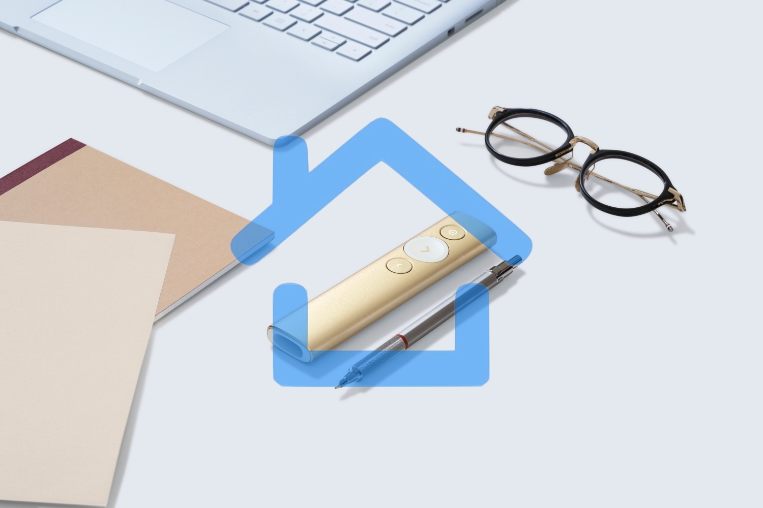 Презентер Logitech Spotlight золотистый, радиоканал, USB, кнопки - 3