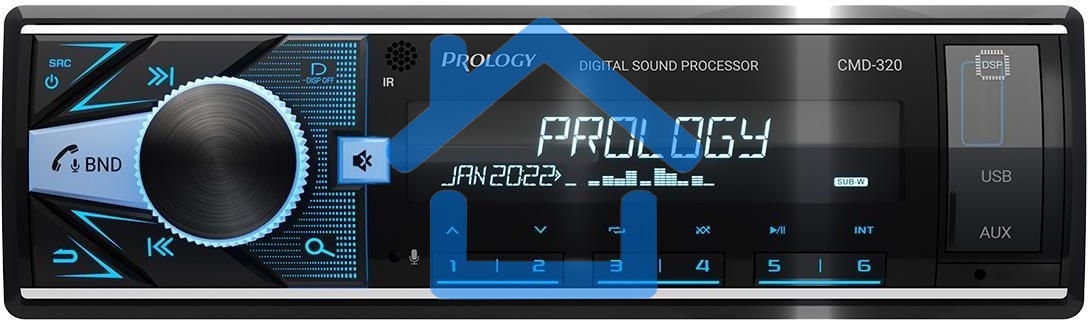 Автомагнитола Prology CMD-320 1DIN 4x55Вт