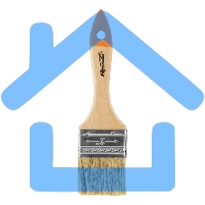 Кисть плоская 50 мм, натуральная щетина, деревянная ручка, для масляных красок, лаков, SPARTA, 824305
